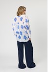 FRIULI PRINT SHIRT - wht cobalt